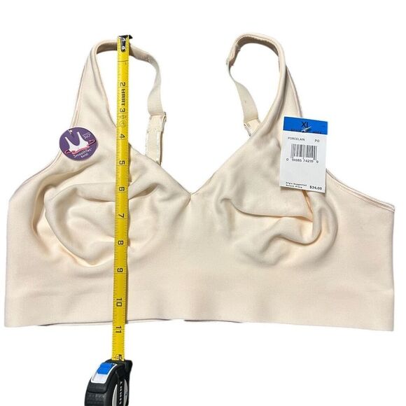 Hanes Women's Wire-Free T-Shirt Bra XL Cream Smooth Seamless - Picture 8 of 11